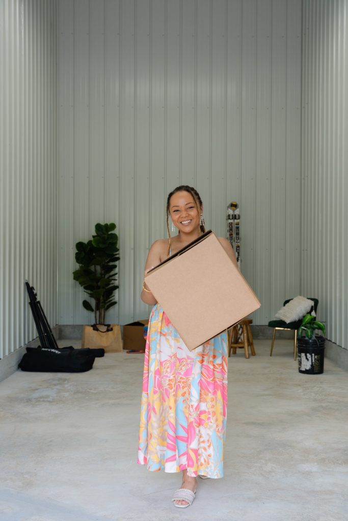 Dry storage unit interior
